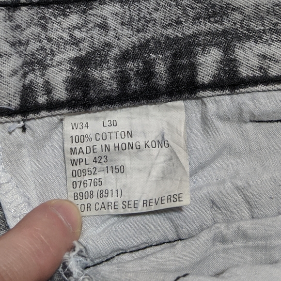 VTG Loafers Acid Wash Jeans 30 Waist - Picture 8 of 8